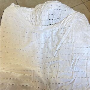 White Textured Top